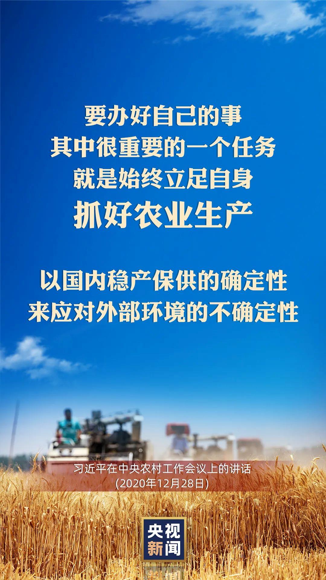 習(xí)近平：以國(guó)內(nèi)穩(wěn)產(chǎn)保供的確定性來應(yīng)對(duì)外部環(huán)境的不確定性