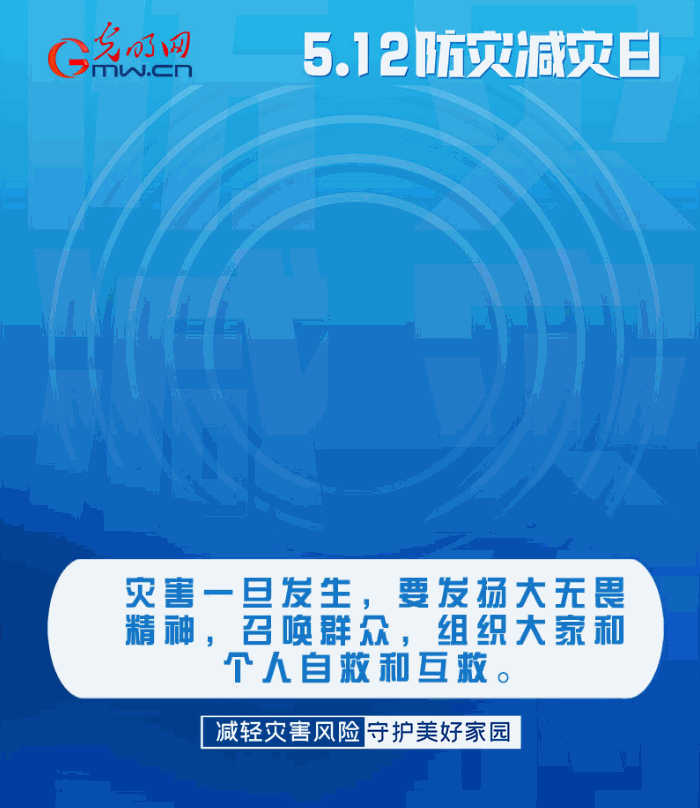 【動態(tài)海報】減輕災(zāi)害風險，從這10個字開始