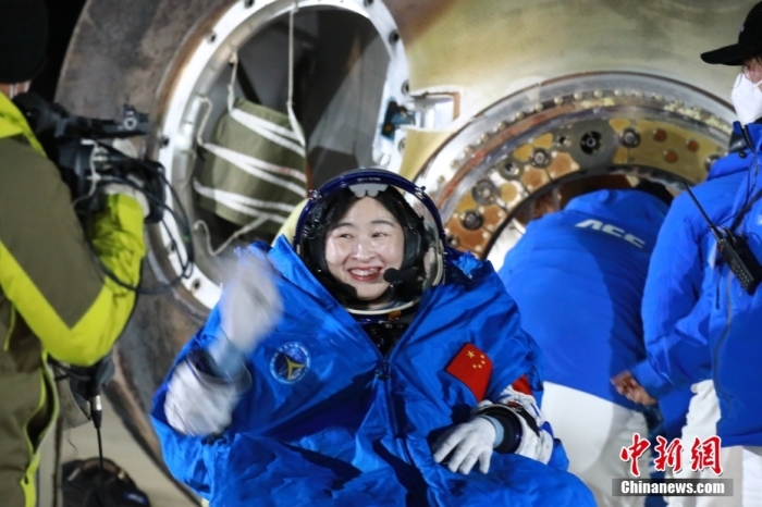圖為航天員劉洋。孫海英 攝