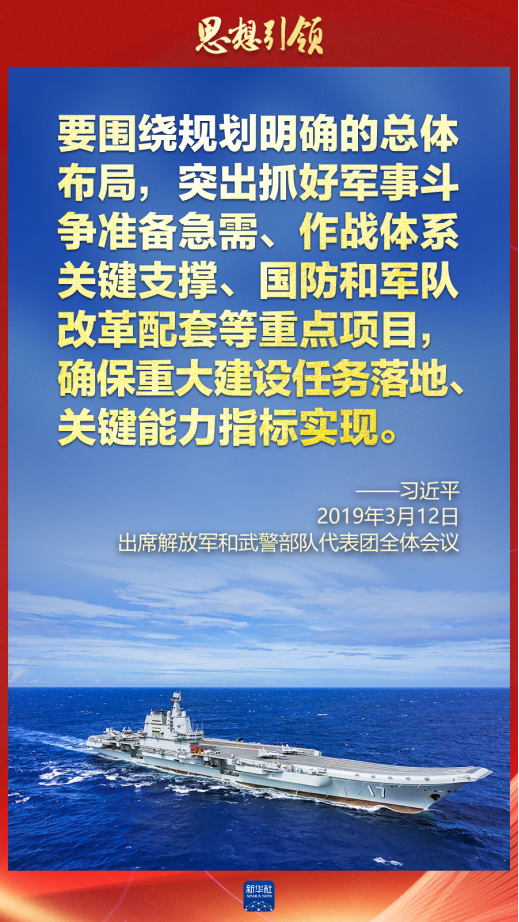 思想引領(lǐng)｜兩會上，習(xí)主席這樣談強軍之路