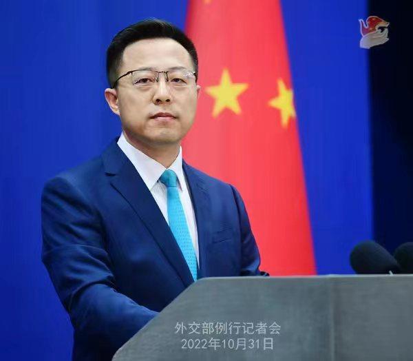 外交部發(fā)言人趙立堅。 薛偉 攝