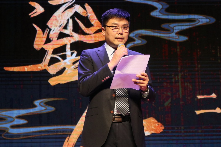 北京外國語大學黨委常委、副校長趙剛在活動現(xiàn)場講話。主辦方供圖