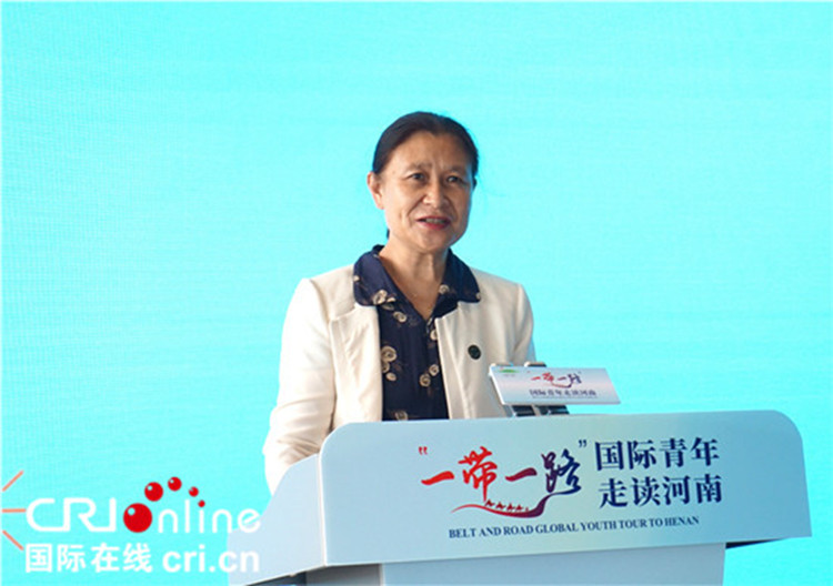 中國人民對外友好協(xié)會二級巡視員李冬梅致辭。賈親親 攝