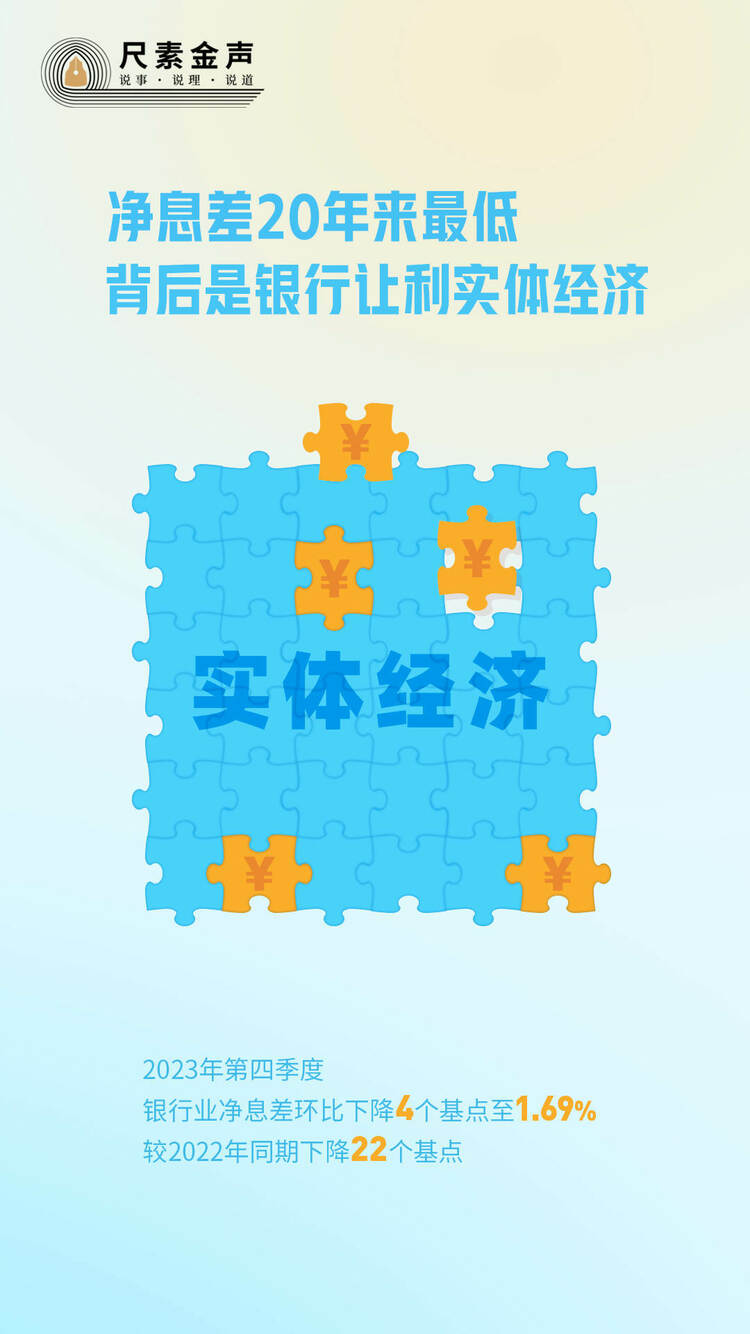 尺素金聲丨凈息差20年來最低，背后是銀行讓利實(shí)體經(jīng)濟(jì)
