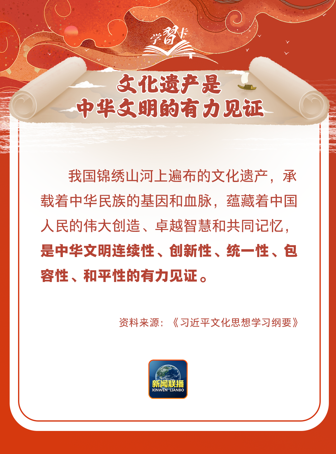 學(xué)習(xí)卡丨守護(hù)好中華民族的文化瑰寶！